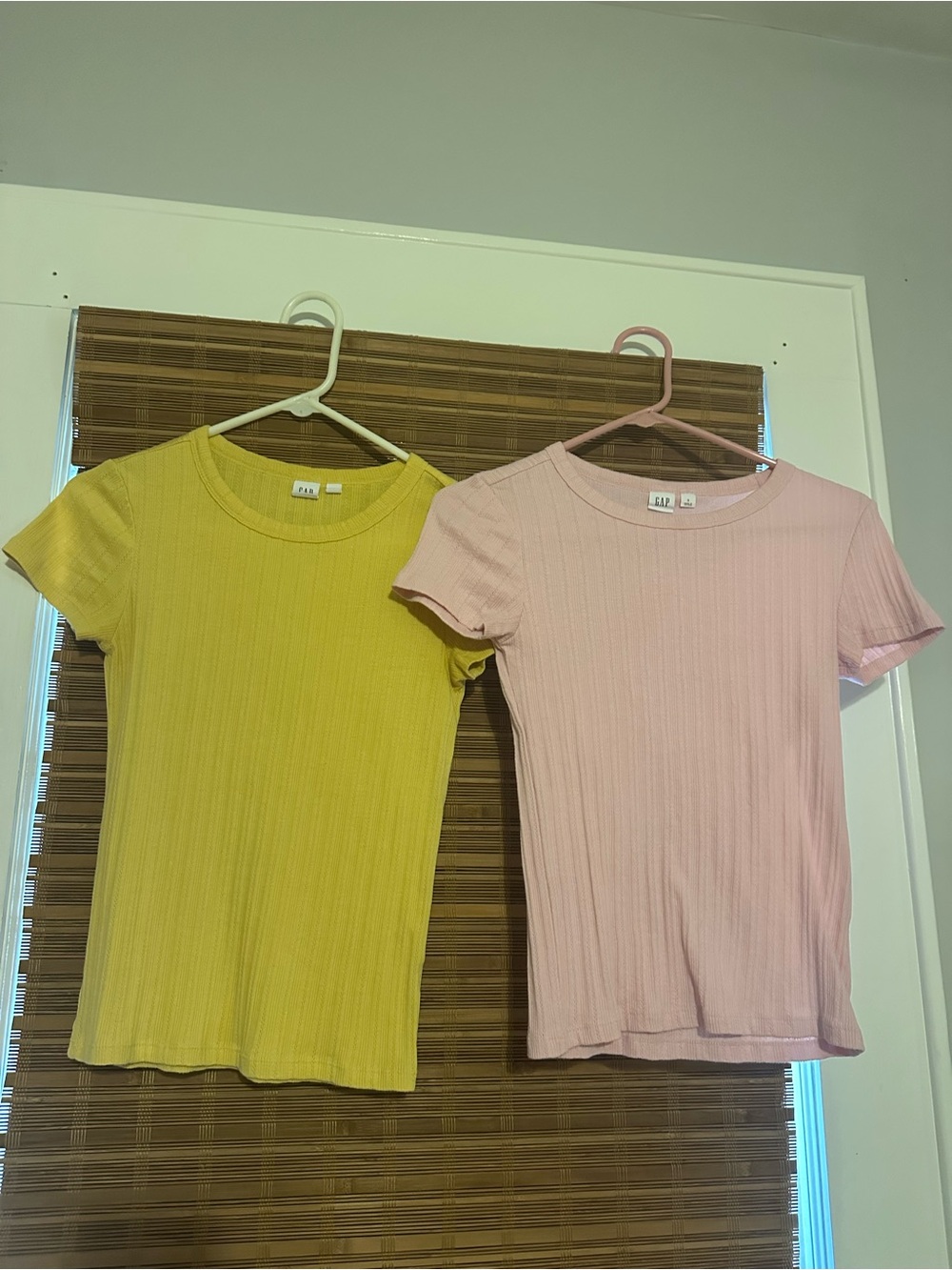 Gap Short-Sleeve Tees - Pink and Yellow